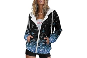 onlypuff Women's Zip Up Hoodie Long Sleeve Hooded Drawstring Sweatshirts Coat with Pocket