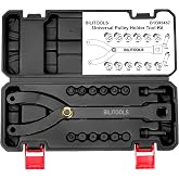 BILITOOLS 15PCS Pulley Holder Tool Set, 1/2" Drive Adjustable Pin Wrench | Adjustable Spanner Wrench Tool with Variable Pins: 3.5mm, 4mm, 4.5mm, 5mm, 6mm, 7mm &amp; 10mm, Fits Camshaft Pulleys