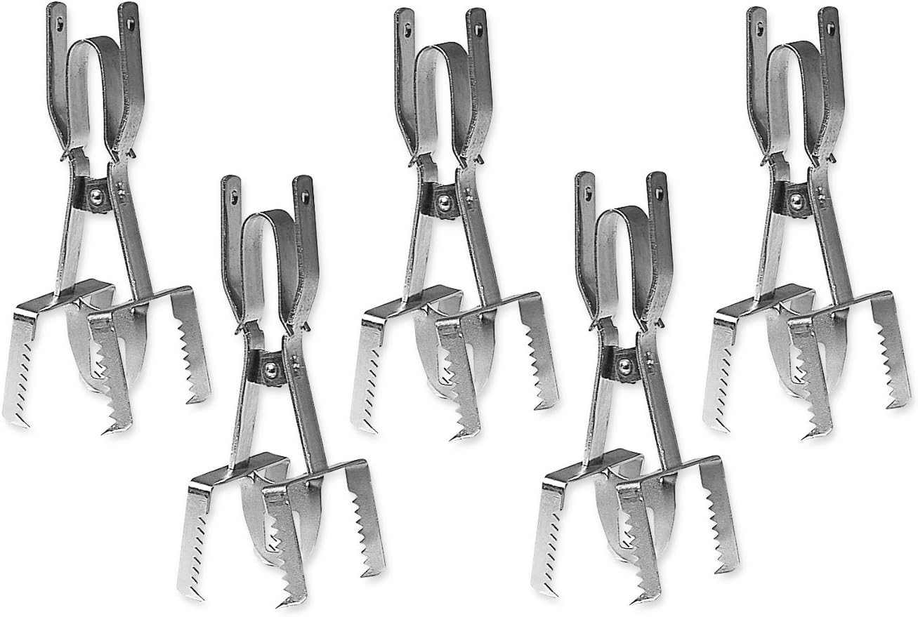 Agrarflora 5X Wühlmaus-Zangenfalle mit Auslöseplättchen, Zangenfalle zur Wühlmausbekämpfung, 5er-Sparset, Wühlmausfalle, Schnappfalle, 1000fach bewährter Klassiker