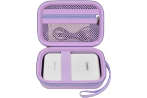 AGAINMORE Case Compatible with Canon Ivy 2 Mini Photo Printer/for Kodak Step/for Ivy CLIQ+2 CLIQ 2, Mobile Wireless Bluetooth Instant Camera Printer Cover fits Photo Paper & Cable(Case Only)-Purple