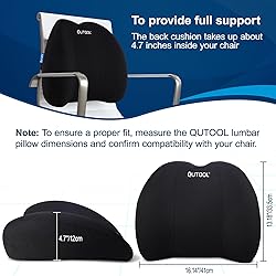 QUTOOL Lumbar Support Pillow for Office