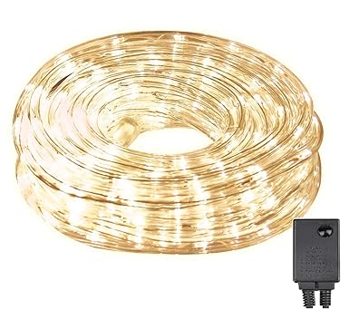 LED Lichterschlauch 10m 240er LED Lichter mit 8 Modi Innen und Außenbereich Lauflichter für Saal, Garten, Weihnachten, Hochze