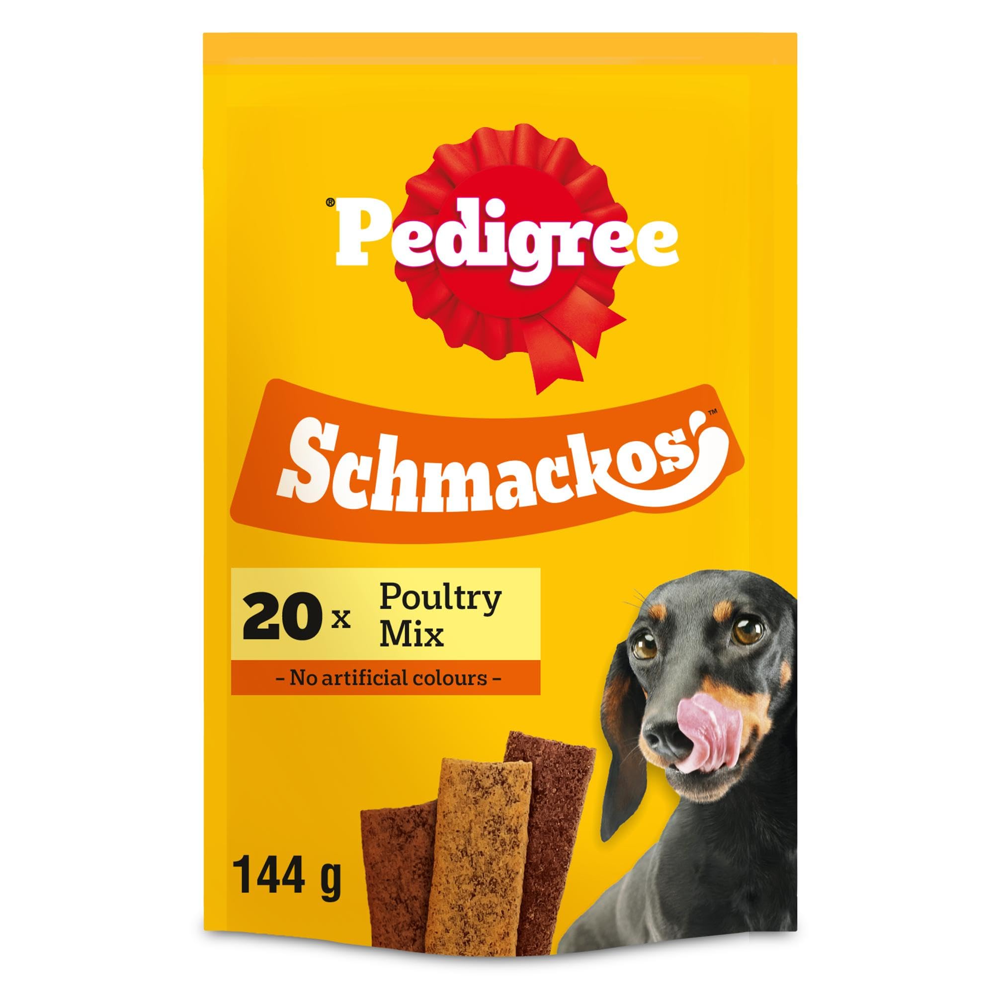 PEDIGREE SCHMACKOS Adult Dog Treats Poultry Mix 180 Strips 9 x 144g