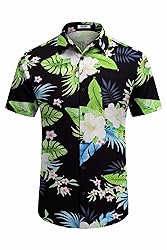 COOFANDY Mens Hawaiian Shirt for Men Short Sleeve