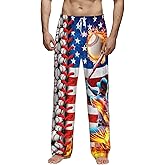 Funny Men's Lounge Pajama Pants Cute Soft Ultra Lightweight Sleepwear Bottom Pants with Pocket Drawstring