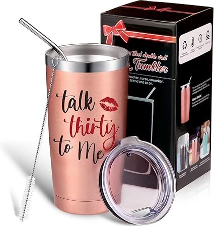 Amazon Talk Thirty To Me 1990 30歳の誕生日プレゼント 30歳を祝う 面白いマグタンブラー Dirty 30の プレゼント 親友 妻 娘 ガールフレンド ボーイフレンドへのオンス Boao キッチン家電
