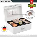 Burg-Wächter Money Box 5012 White Steel Sheet Lockable Key Insert Small view 2