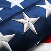 American Flags 4x6 Outdoor Use,Non Fading American Flags for Outside, American Flag Outdoor Heavy Duty, American Flag Longest Lasting,US Flag Embroidered Stars, Brass Grommets Sewn Stripes