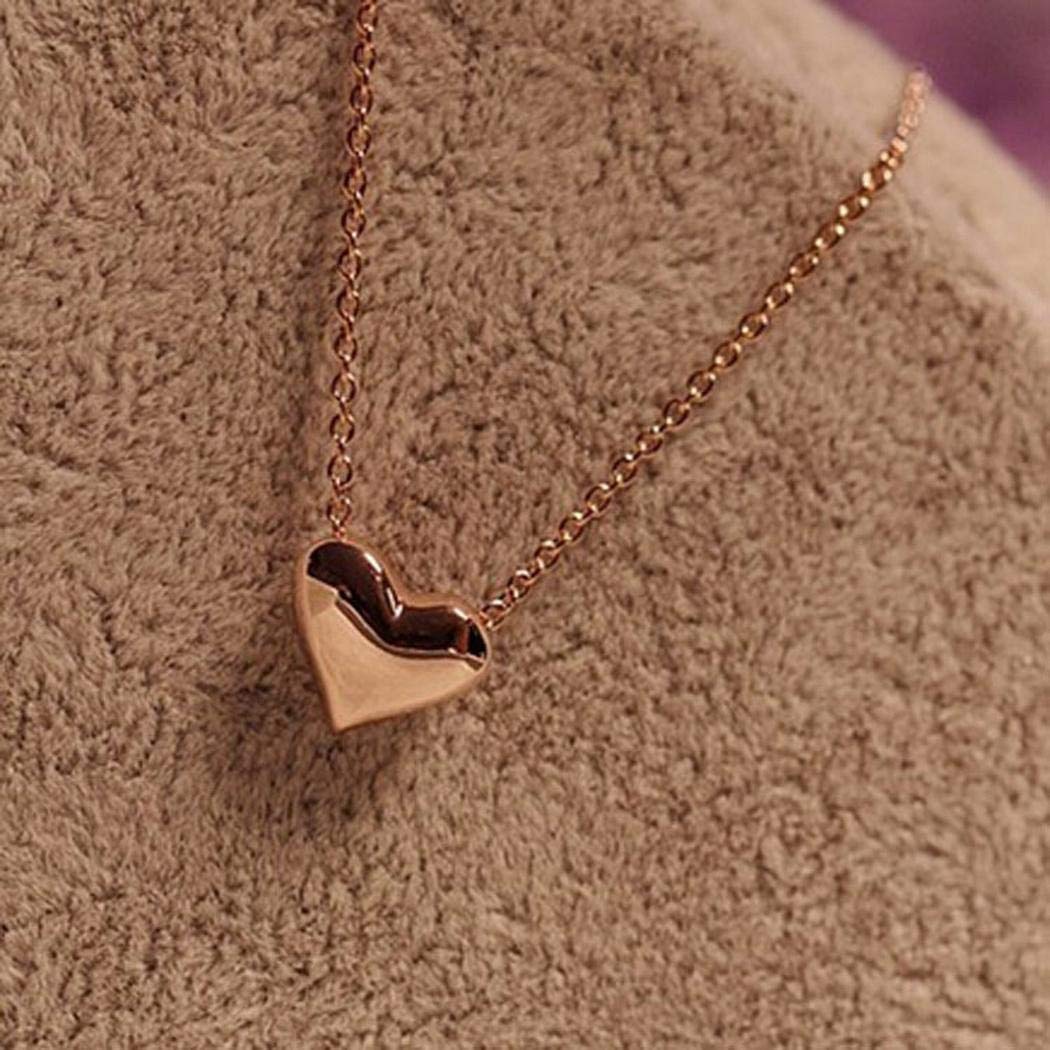 marris Alloy Heart Pendant Necklace Charm Necklace Clavicle Chain Women Jewelry Gift Pendant Necklaces