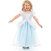 Little Adventures Deluxe Cinderella Princess Dress up Costume for Girls