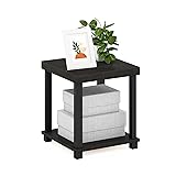 Furinno Turn-N-Tube Classic 2-Tier End Table, Side
