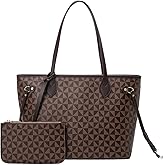 Fashion Designer Purses Shoulder TOTE Bags for Women Checkered Satchel Handbags 2pcs with Small Wallet