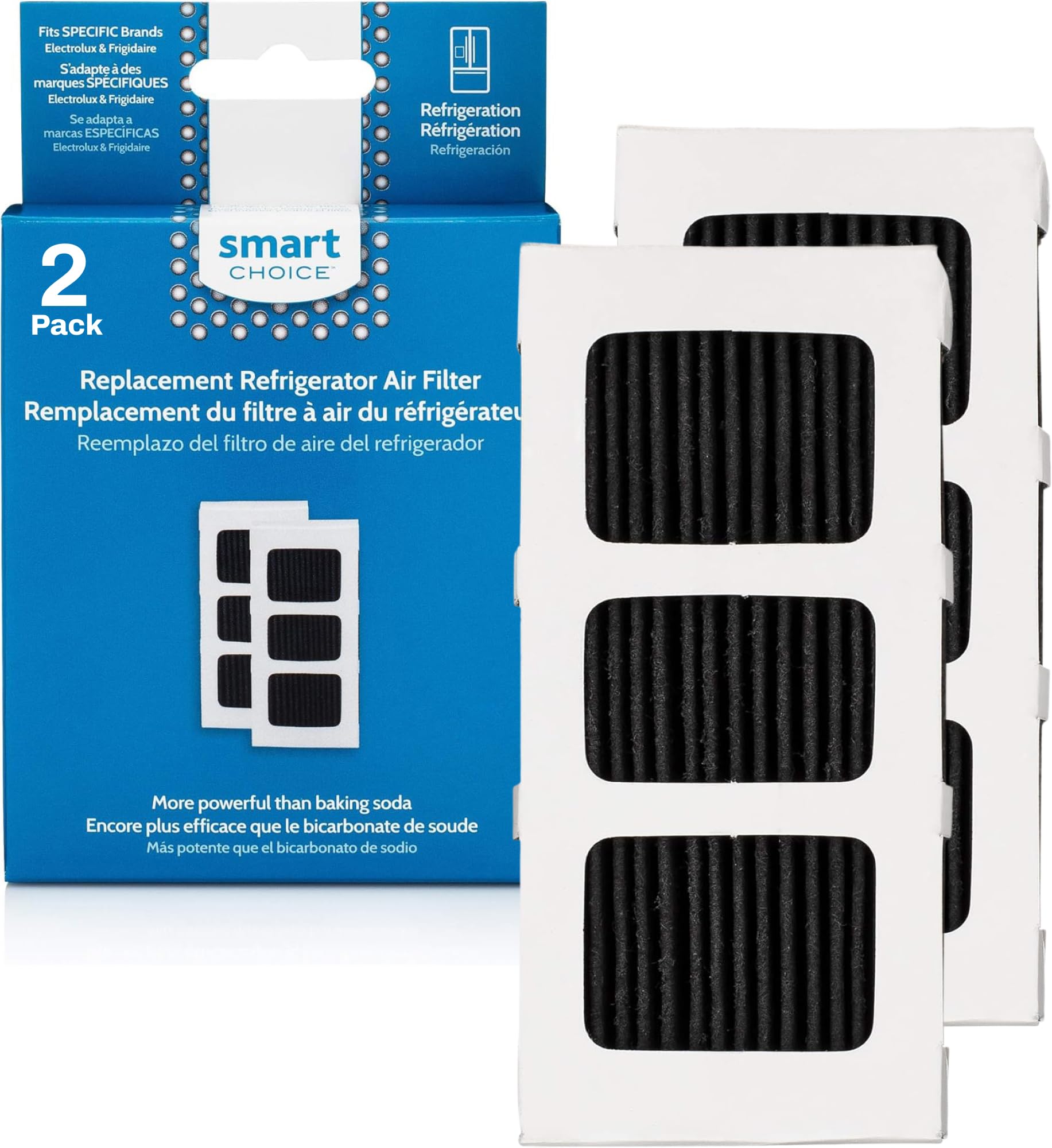 Photo 1 of Smart Choice SCPAULTRAII2PK Refrigerator Air Filter, Genuine Replacement Part for Frigidaire PAULTRA2 PureAir Ultra II, 2-Pack