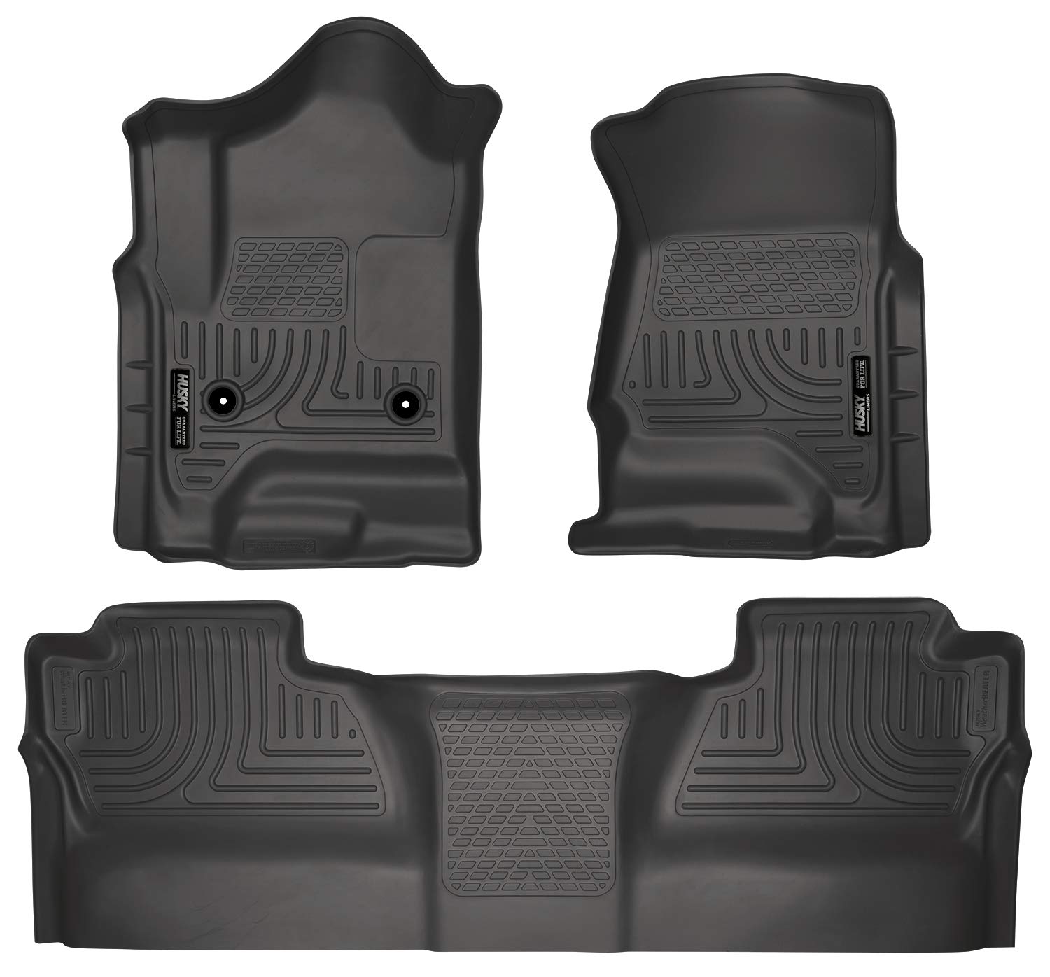 Husky Liners Weatherbeater Black Front & 2nd Seat Floor Liners | Toyota Corolla 2015 (99531)