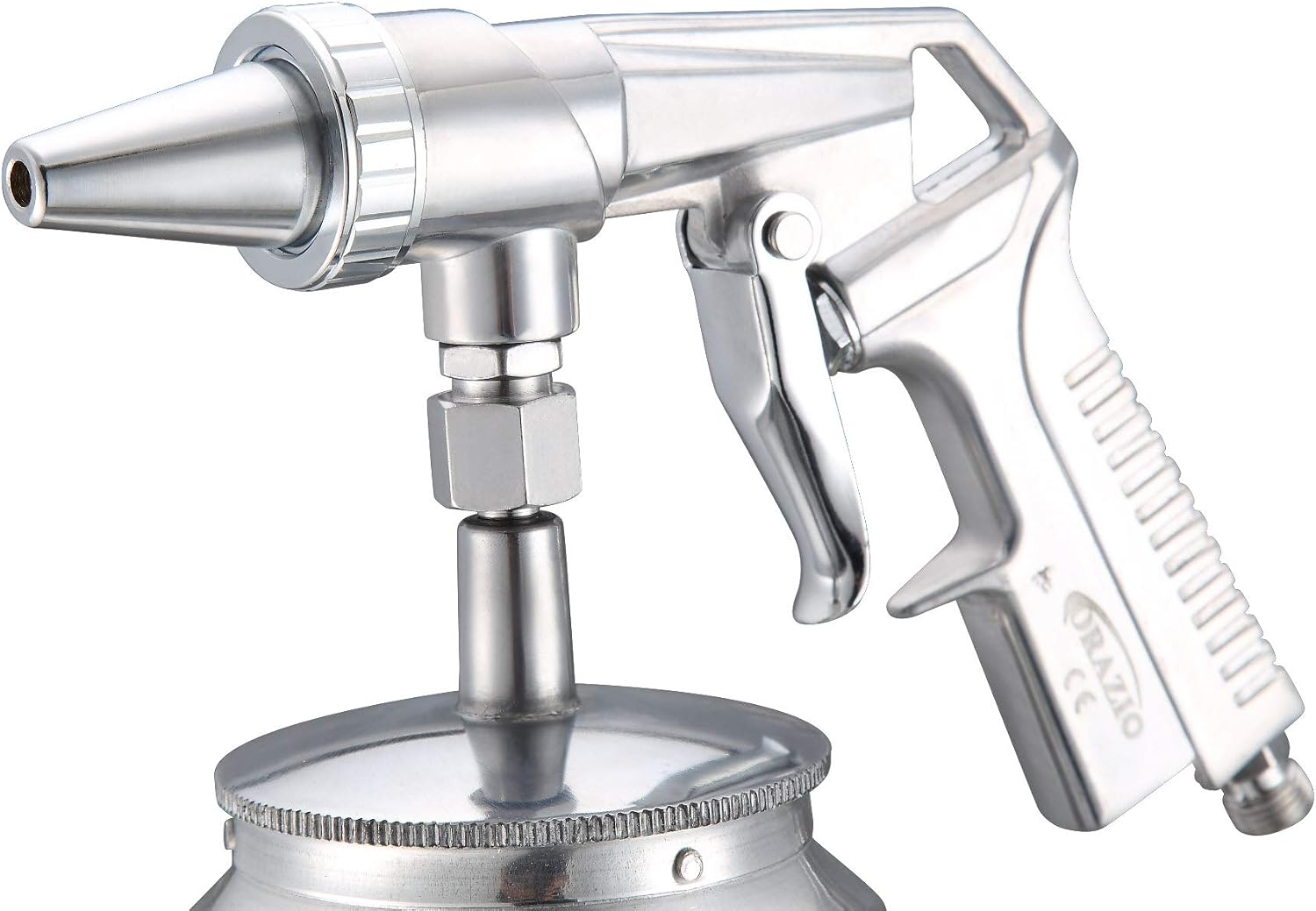 ORAIZO Sandblasting Gun, 1000ml Capacity Sand Blaster Spray Gun Grit Shot Blasting Car Truck Paint Rust Remover 222250 - Image 3