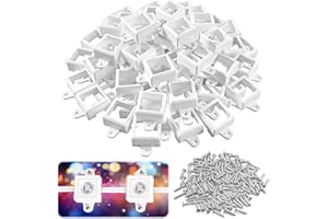 TTQ 90 Sets Light Clips Compatible with Govee H705A/B/C/H805 Permanent Outdoor Lights,Outdoor Waterproof Light Mounting Bracket Clip with Screws(Not Compatible with Pro Version Outdoors Lights)