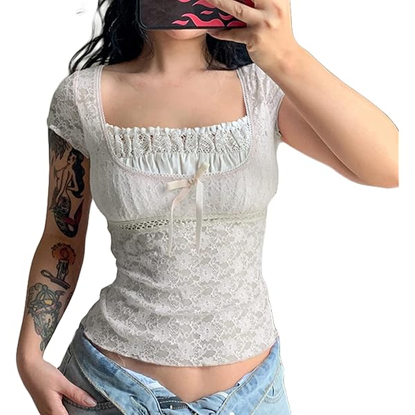 LITTLE FUNNY FACE SHEER TOP アイボリー LITTLE FUNNY FACE SHEER TOP アイボリー LITTLE FUNNY FACE