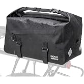 ROCKBROS Waterproof Bike Bags 16L Rear Rack Trunk Bag with Shoulder Strap | Large Capacity Bike Ebike Trunk Pannier Saddle Bag with Shoulder Strap for Commuter Travel Outdoor Accessories Gear Green