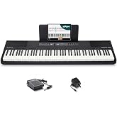 Alesis Recital Pro Digital Piano 88-Key Weighted with Hammer Action | For Beginners and Advancing Players, Realistic Piano Feel, Lesson Mode, 20W Speakers and Sustain Pedal, for Home Practice