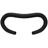 kwmobile VR Face Cushion Compatible with Oculus Rift CV1 VR Gaming - Synthetic Leather Foam Pad for VR - Black