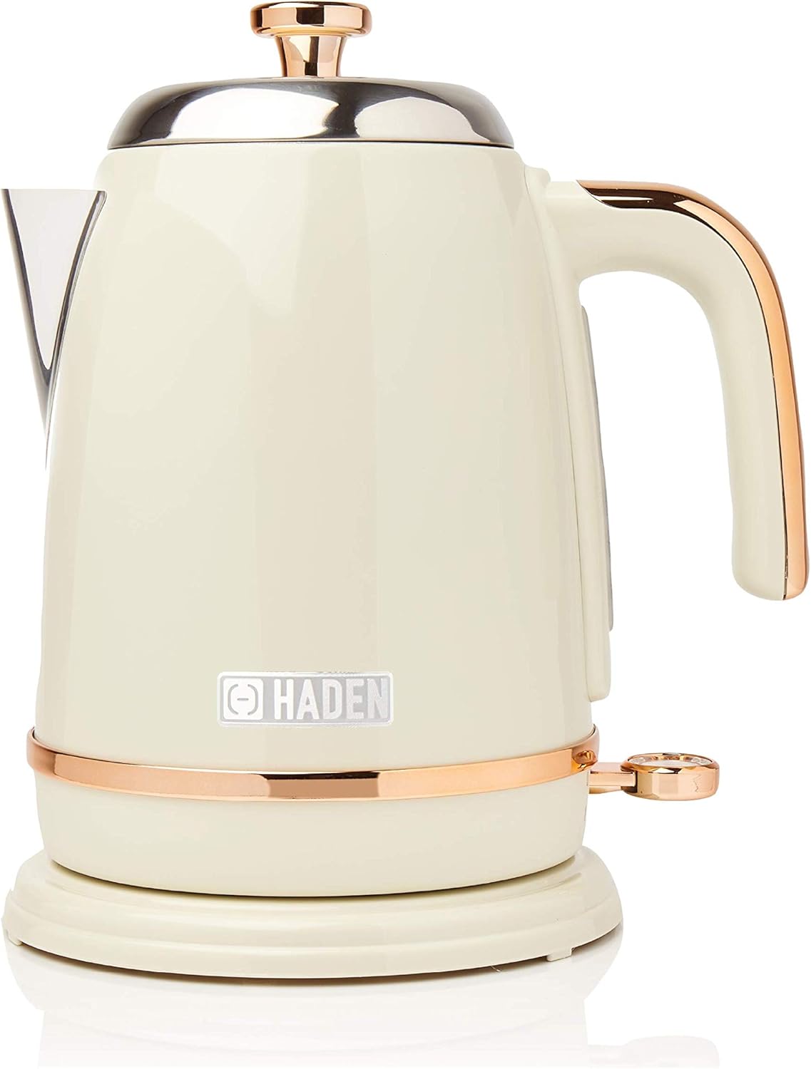 Haden Cordless Kettle 1.7 Litre, Cream & Copper SF99