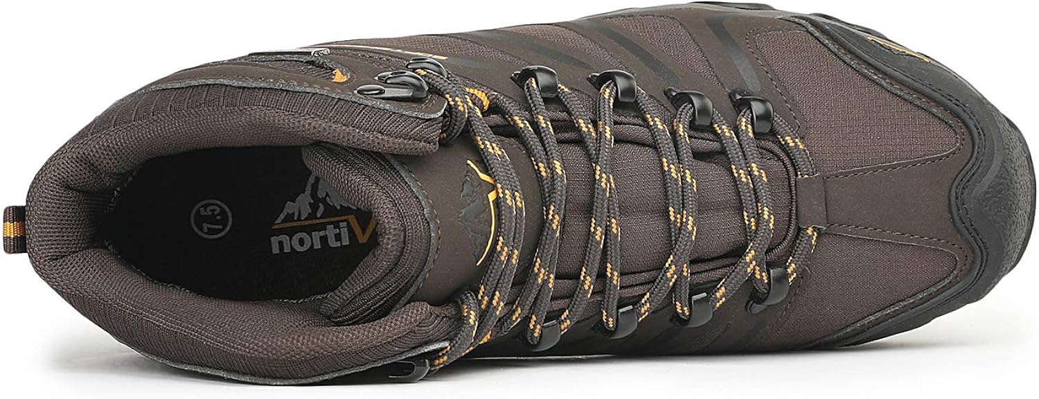  | NORTIV 8 Men's Ankle High Waterproof Hiking Boots Outdoor Lightweight Shoes Backpacking Trekking Trails | Hiking Boots