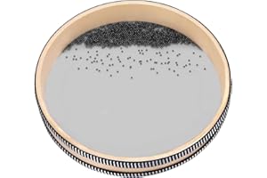 LUGEMA Ocean Drum,Sea Wave Drum for Meditation & Relaxation, Natural Color Rain Drumfor Stress Relief, Musical Sound Healing Instruments Ocean Sound Drum for Holistic Healing (10")