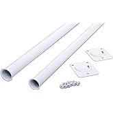 Closet Pro CD-0024-18/30WT Heavy Duty Adjustable Rod, 18 by 30-Inch, White