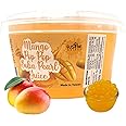 Fusion Select Mango Boba Bursting Boba Popping Boba Pearls For Fruit Tea Bubble Tea, Boba Tea, Dessert Toppings 450 Gram