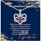 Homeair Heart Pendant Necklace Gifts for Mama Daughter Granddaughter Girlfriend Best Friend Women Graduation Birthday Valentines Day