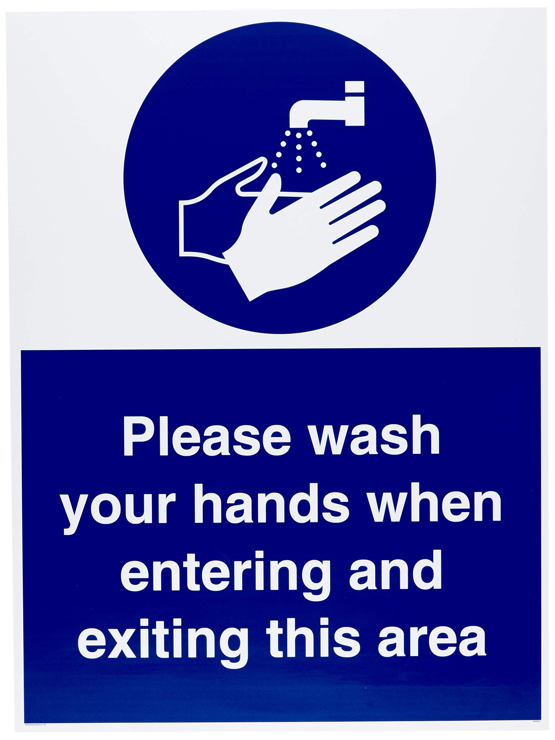 Please wash your hands when entering and exiting this area