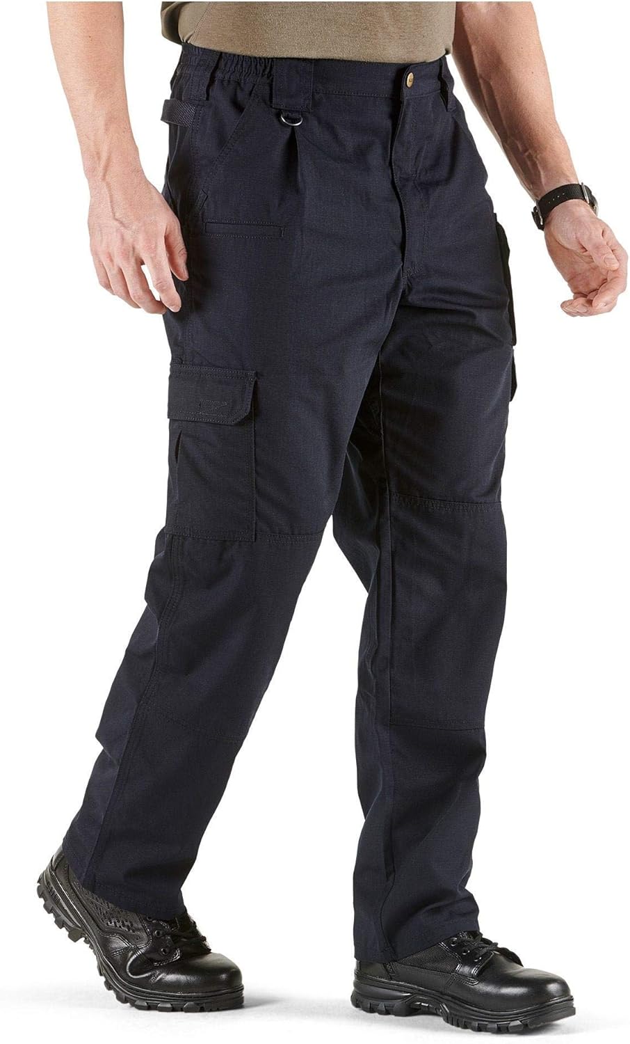5.11 Tactical Men's Taclite Pro Lightweight Performance Pants, Cargo Pockets, Action Waistband, Dark Navy, 38W x 30L, Style 74273: Clothing