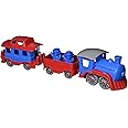 Green Toys Train, Blue CB - 6 Piece Pretend Play, Motor Skills, Kids Toy Vehicle Playset. No BPA, phthalates, PVC. Dishwasher Safe, Recycled Plastic, Made in USA.