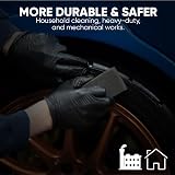 ViraCare 100 Black Premium Double Thickness Vinyl Disposable Gloves Medium view 6