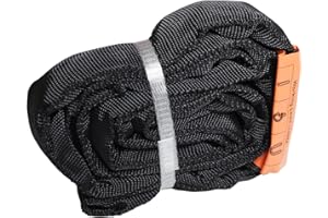 DREAMLIN Endless Round Slings for Aerial Lyra Hoop Rig, Aerial Silks Handing Polyester Lifting Sling Spanset, Heavy Duty Polyester Capacity 5300 Lbs Vertical Capacity (Black, 4 FT)