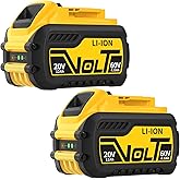 Dxotovs 2 Pack 12.0Ah/4.0Ah Li-ion Battery Replacement for Dewalt 20V/60V Flex-Volt Battery Compatible with Dewalt 60V Battery DCB609 DCB606 DCB612 DCB200(2Pack 20V 12.0Ah)