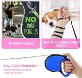 ANCOOLE Retractable Dog Lead 5M 16FT Navy Blue 360° Tangle-Free Anti-Slip view 3
