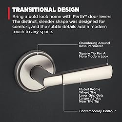 Kwikset Perth Interior Passage Door Handle, Lever