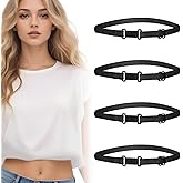 4pcs Adjustable Elastic Crop Tucks Band for Shirts,Shirt Tuck Band Women,Shirts Tuck Bands Shirt Cropping Bands for Jeans Pants Dresses Change The Style of Your Tops