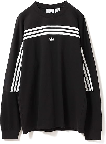 Amazon レイビームス Adidas アディダス Tシャツ 3ストライプス ロングスリーブ Tシャツ レディース ブラック M Tシャツ カットソー 通販