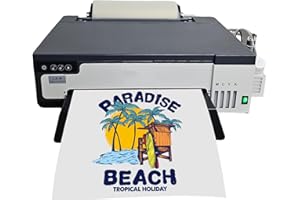 DTF Printer, A4 XP600 Transfer Printing Machine, Super Fast Speed, 5760 * 1440dpi Higher Precision, Direct to Film with Roll 