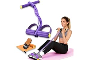 Fashion Puller Exercise, 2026 New Natural Latex Tube Pedal Resistance Device, Elastic Multifunction Resistance Band with Hand