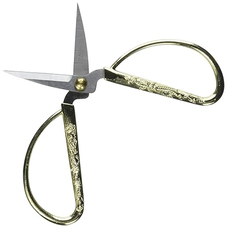 Geschnitzt Gold Ton Drachen Metall Griff Bonsai Schere de