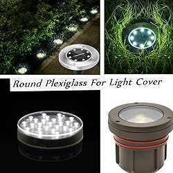 GetWant 1/8" Thick Clear Round Plexiglass Circle 20