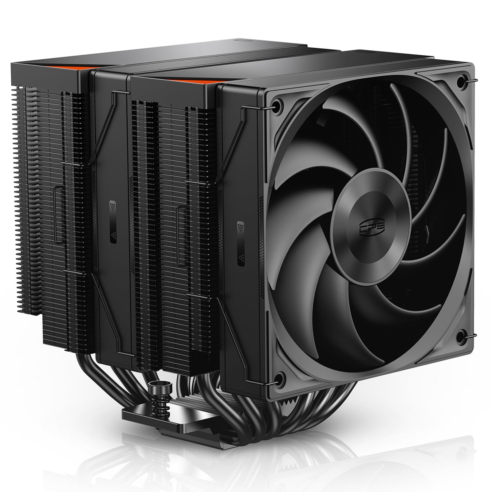 Photo 1 of PCCOOLER RZ620 CPU Cooler TDP 265W CPU Air Cooler Dual Tower CPU Fan 6 HeatPipe CPU Cooling System with Three Modes PWM Silent Fans, Easy Install Air Cooler for Intel LGA 115X/1200/1700,AMD AM4/AM5,BK
