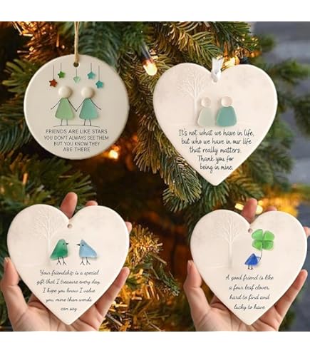 Ornements D'amitié - Pendentif En Verre De Mer, Souvenir Fait À La Main