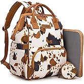 Montana West Wrangler Diaper Bag Backpacks Western Backpack Purses Multi-function Baby Bags for Mom with Waterproof Changing Pad & Pacifier Case