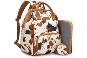Wrangler Southwest Pattern Diaper Backpack Baby Bag Casual Daypack Travel Backpack Western Multi-Function Bags