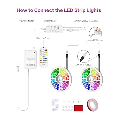 Buy 65 6ft Led Lights For Bedroom Jadisi Led Strip Lights Color Changing Lights With Remote App Control 2 Rolls Of 32 8ft Online In Indonesia B08nfvfx41