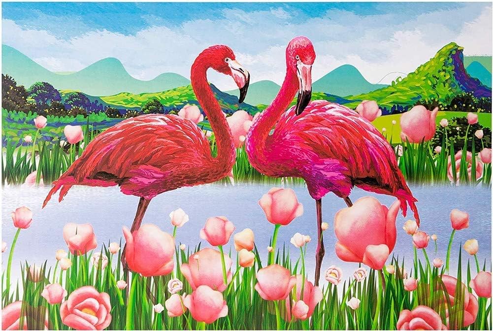 Jigsaw Puzzle 1000 Pieces for Adults, Jigsaw Puzzle Set Scenery Educational Toy, Funny Family Games, Home Decoration 30 x 20 inch (Flamingo)
